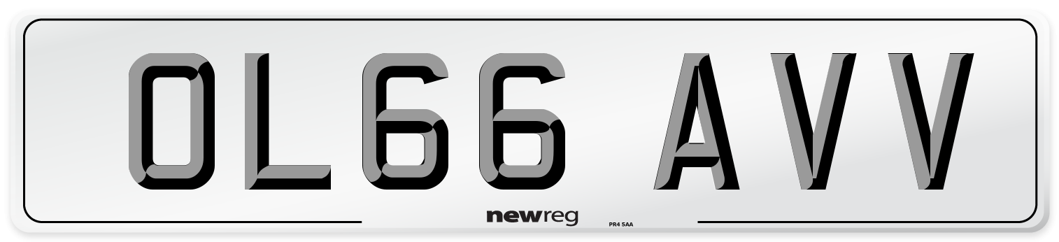 OL66 AVV Number Plate from New Reg